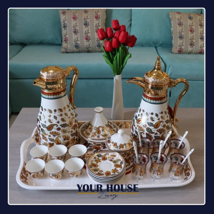 طقم شاي و قهوة مكون من ٢٩ قطعة